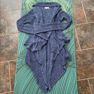 Pink republic blue waterfall front long cardigan